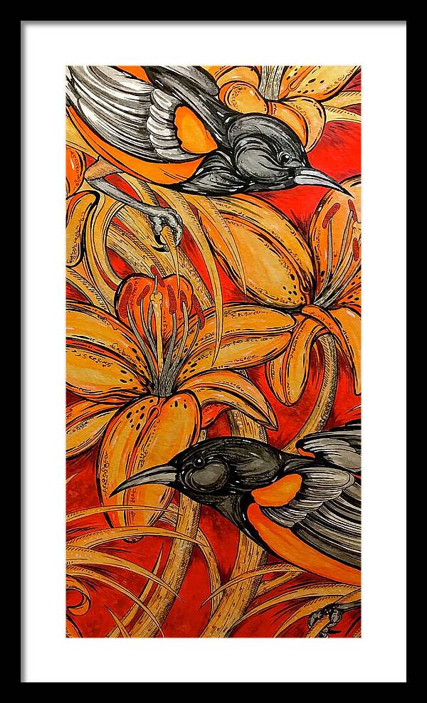 Oriole Pair - Framed Print