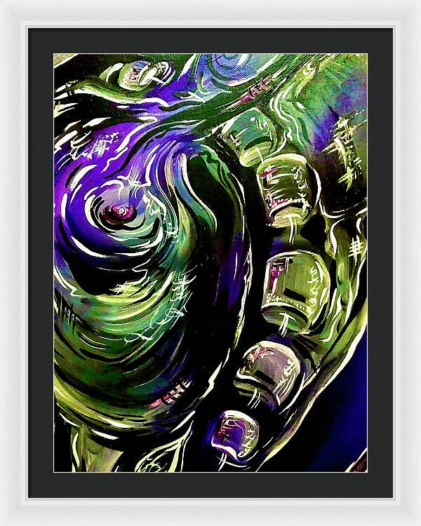 Peacock Man - Framed Print