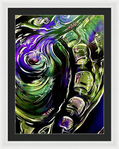 Peacock Man - Framed Print
