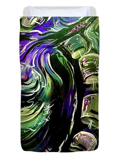 Peacock Man - Duvet Cover