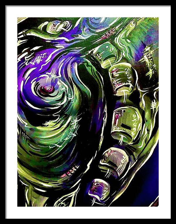 Peacock Man - Framed Print