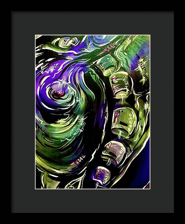 Peacock Man - Framed Print