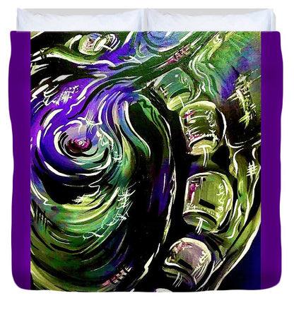 Peacock Man - Duvet Cover