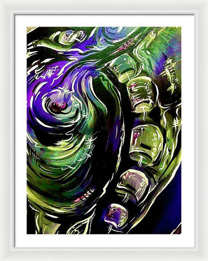 Peacock Man - Framed Print