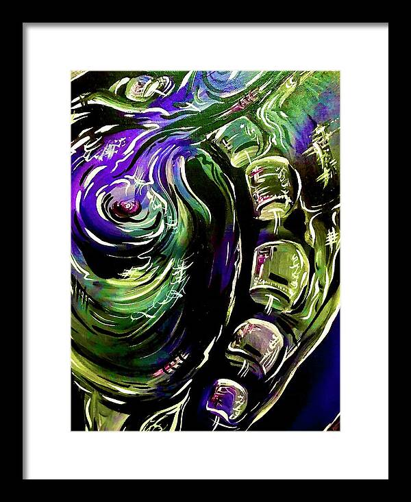 Peacock Man - Framed Print