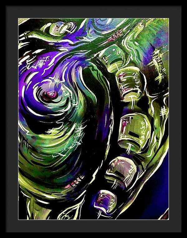 Peacock Man - Framed Print