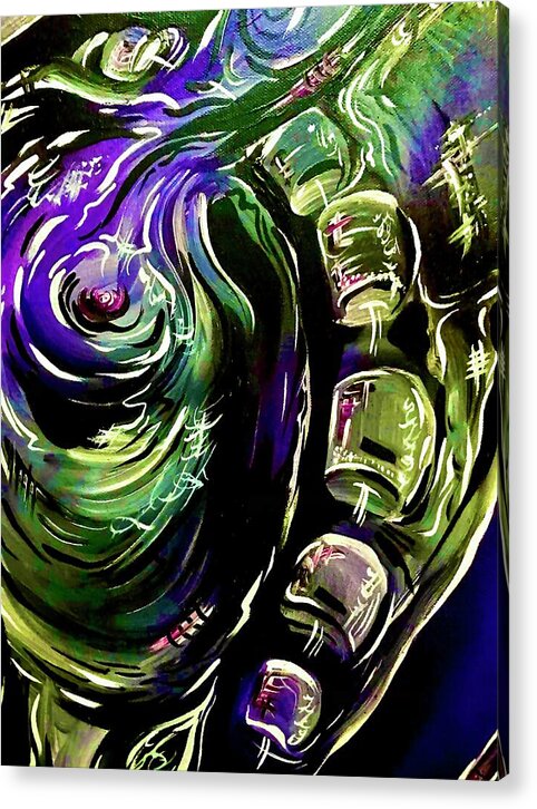 Peacock Man - Acrylic Print