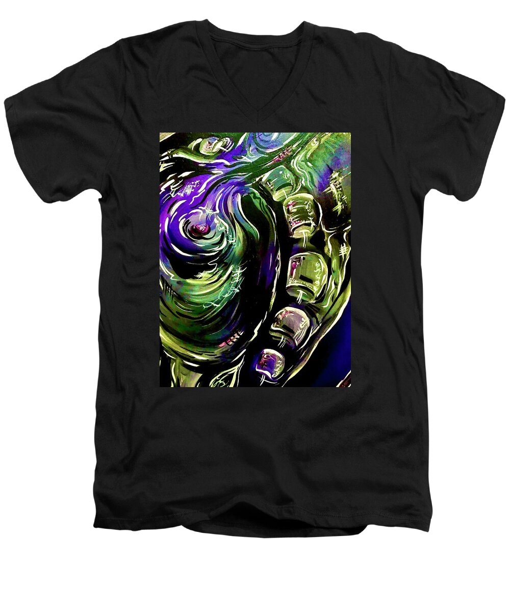 Peacock Man - Men's V-Neck T-Shirt