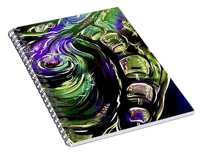 Peacock Man - Spiral Notebook