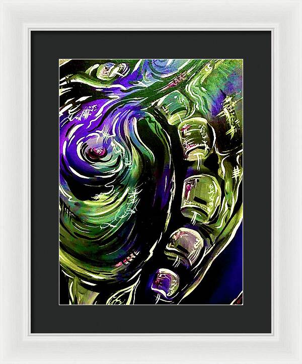 Peacock Man - Framed Print