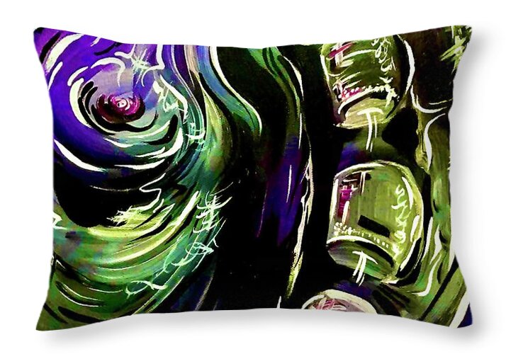 Peacock Man - Throw Pillow