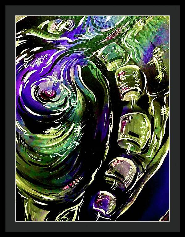 Peacock Man - Framed Print