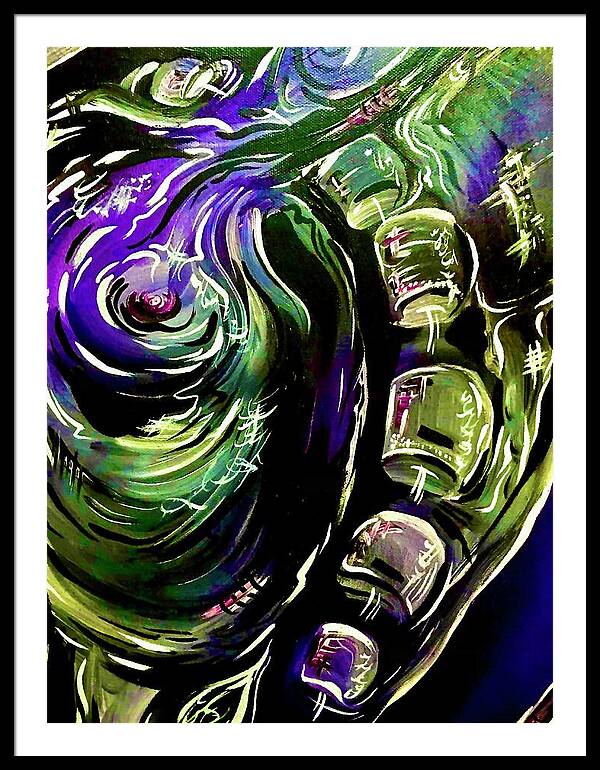 Peacock Man - Framed Print