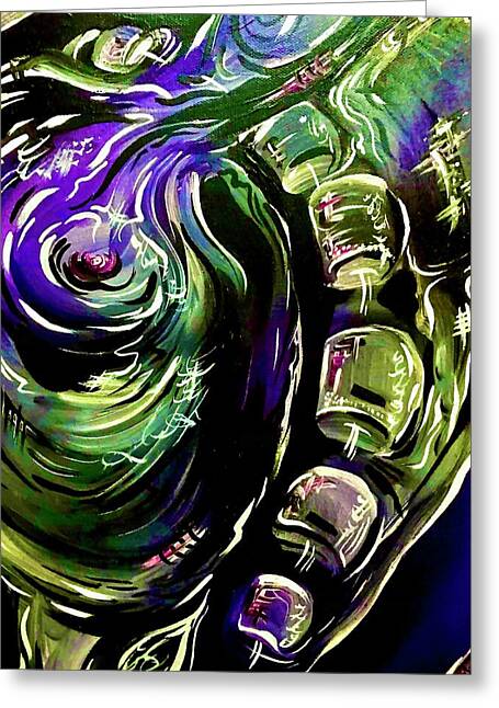 Peacock Man - Greeting Card
