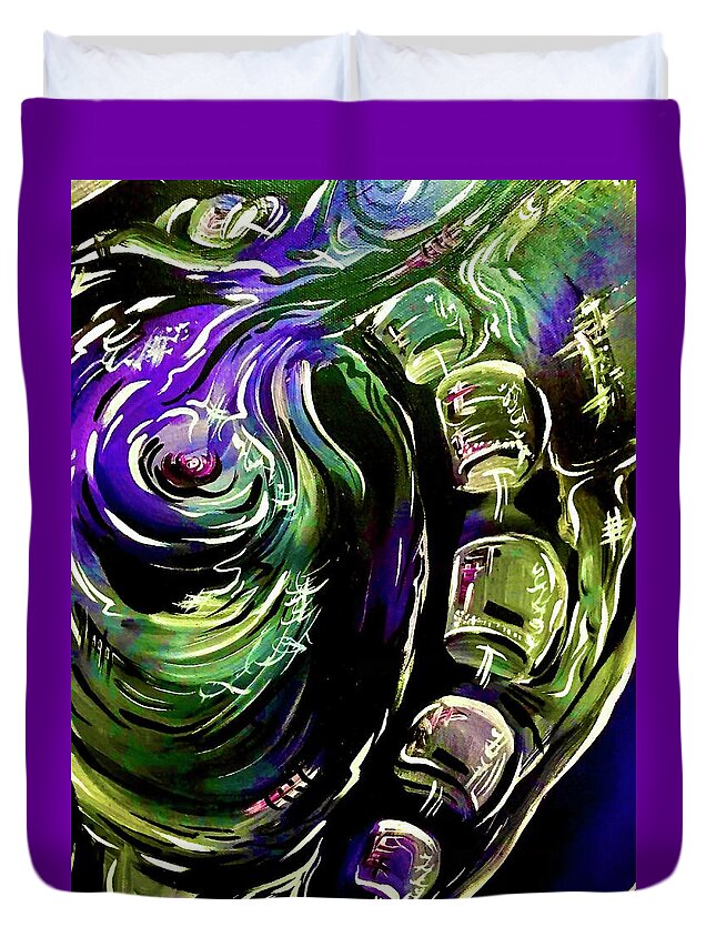 Peacock Man - Duvet Cover