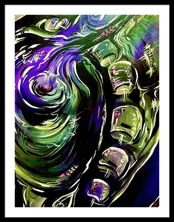 Peacock Man - Framed Print