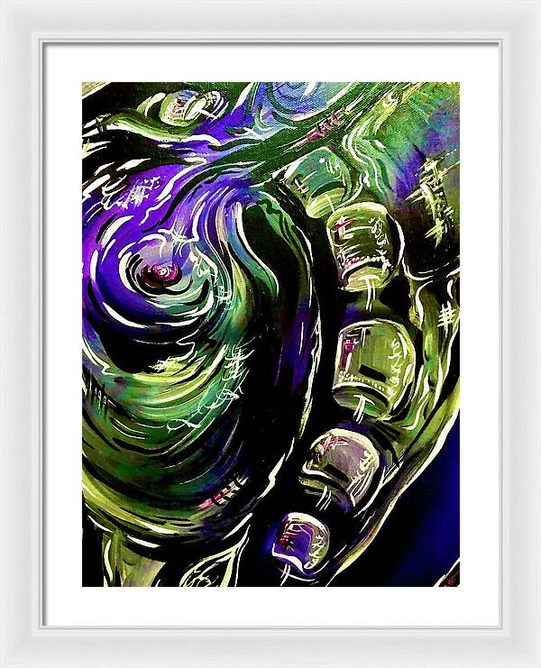 Peacock Man - Framed Print
