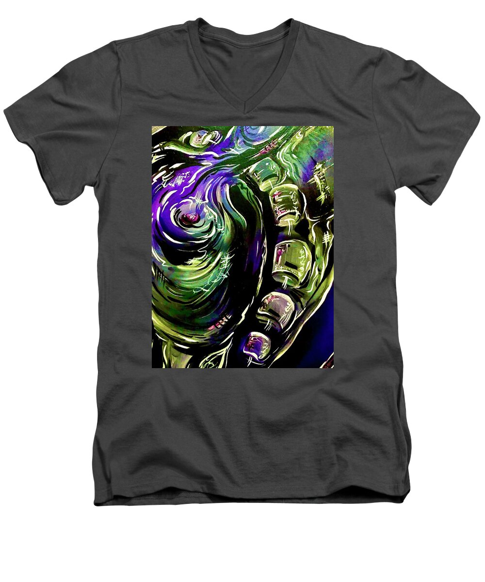 Peacock Man - Men's V-Neck T-Shirt