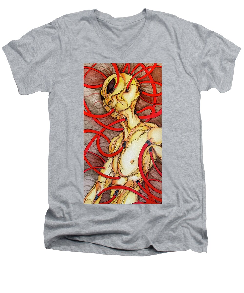 Plugged In - Men's V-Neck T-Shirt