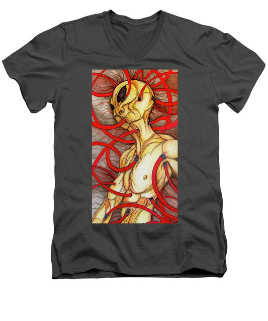 Plugged In - Men's V-Neck T-Shirt