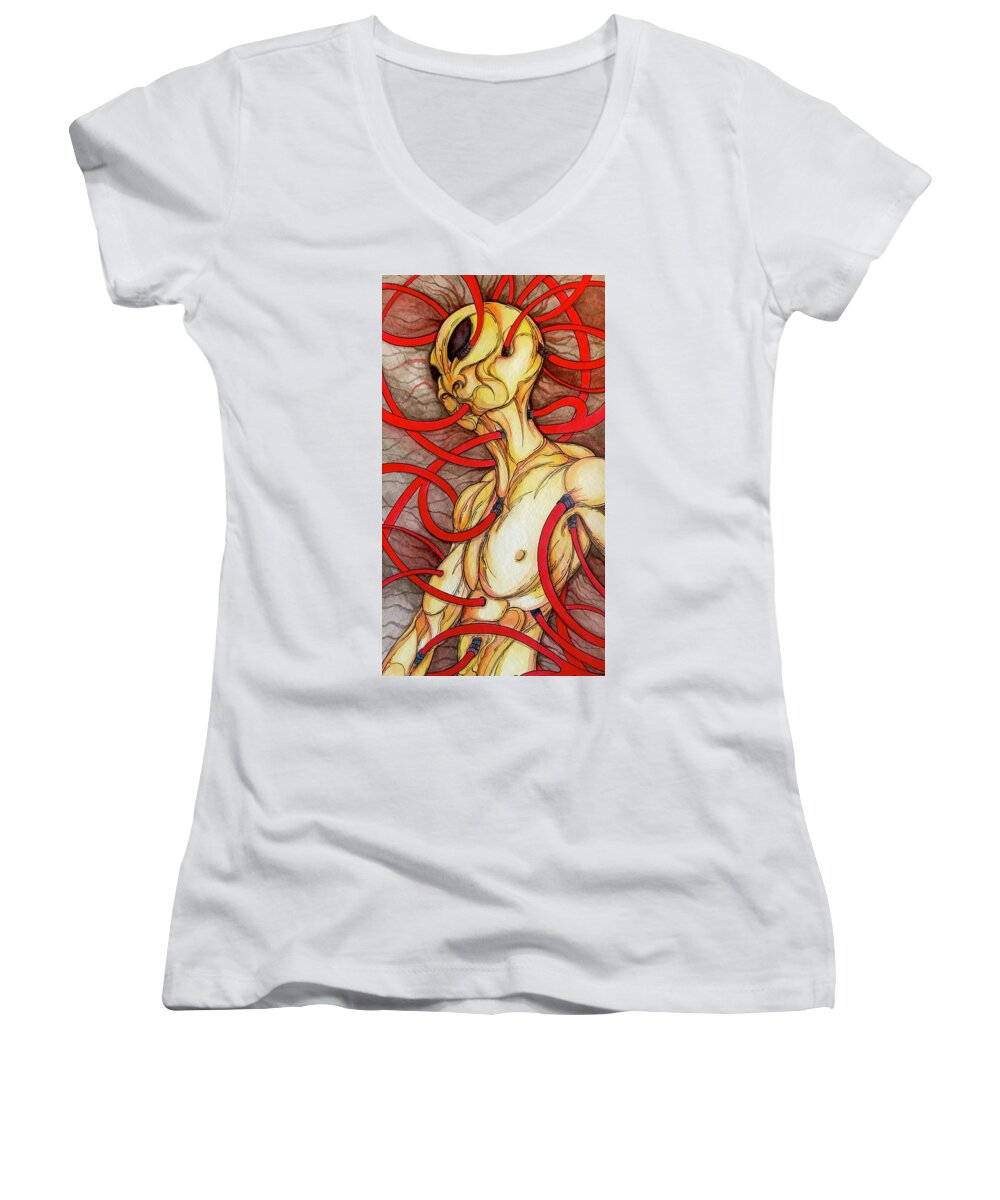 Plugged In - Women's V-Neck