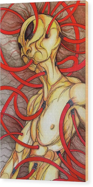 Plugged In - Wood Print