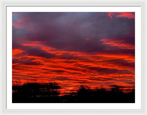 Red at Night - Framed Print