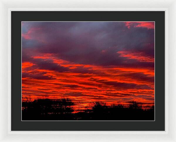 Red at Night - Framed Print