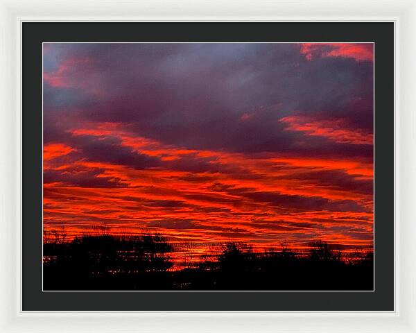 Red at Night - Framed Print