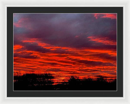 Red at Night - Framed Print