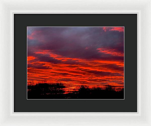 Red at Night - Framed Print