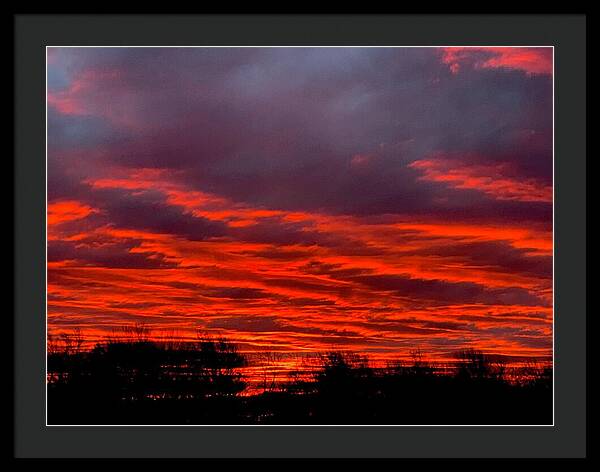 Red at Night - Framed Print