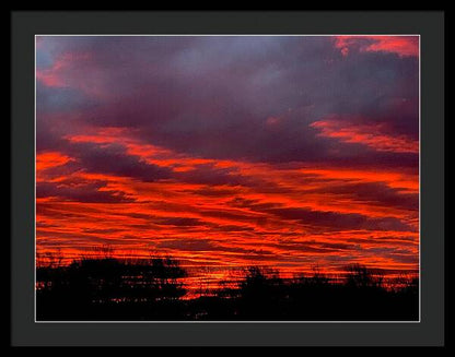 Red at Night - Framed Print