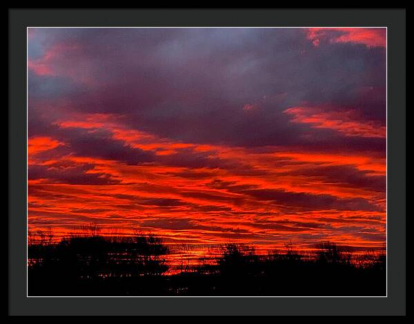 Red at Night - Framed Print