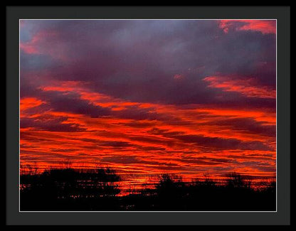 Red at Night - Framed Print