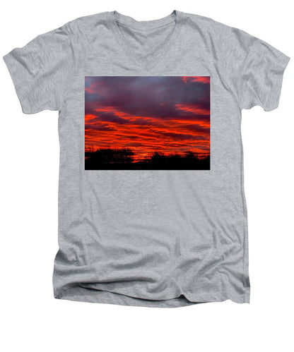 Red at Night - Men's V-Neck T-Shirt