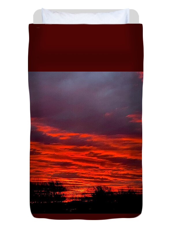 Red at Night - Duvet Cover