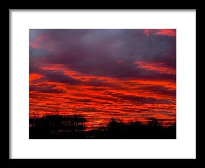 Red at Night - Framed Print