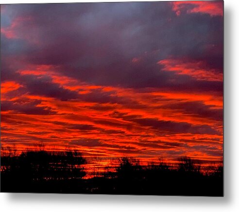 Red at Night - Metal Print