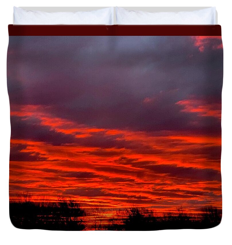 Red at Night - Duvet Cover