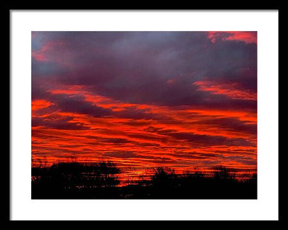 Red at Night - Framed Print