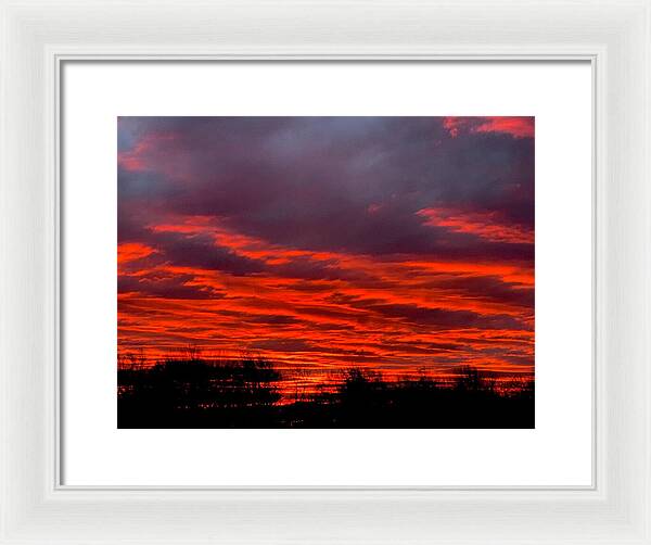 Red at Night - Framed Print