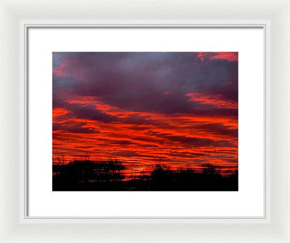Red at Night - Framed Print