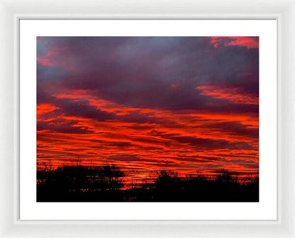 Red at Night - Framed Print