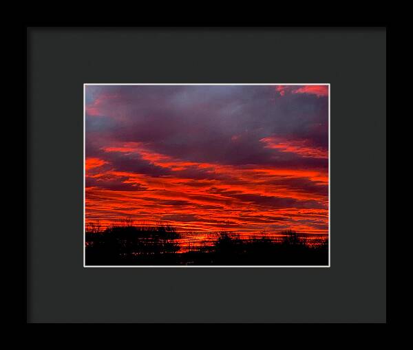 Red at Night - Framed Print