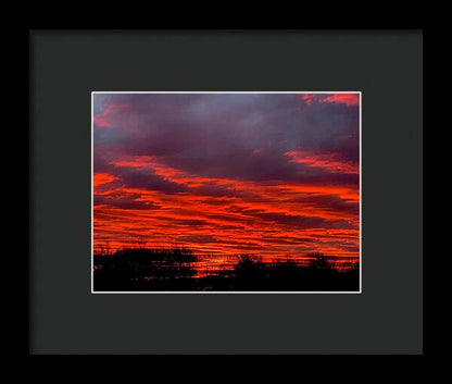 Red at Night - Framed Print