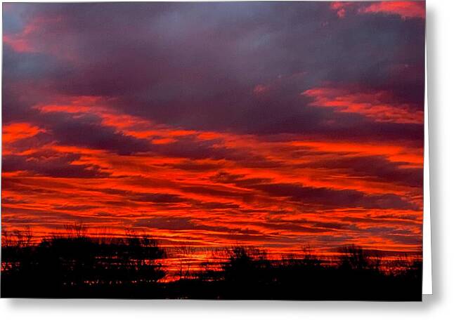 Red at Night - Greeting Card