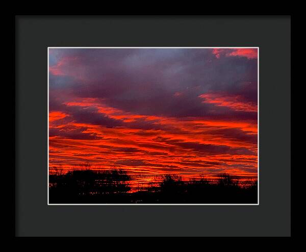 Red at Night - Framed Print