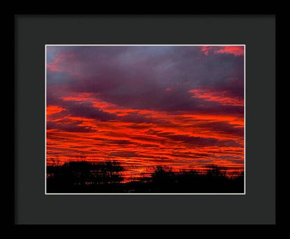 Red at Night - Framed Print