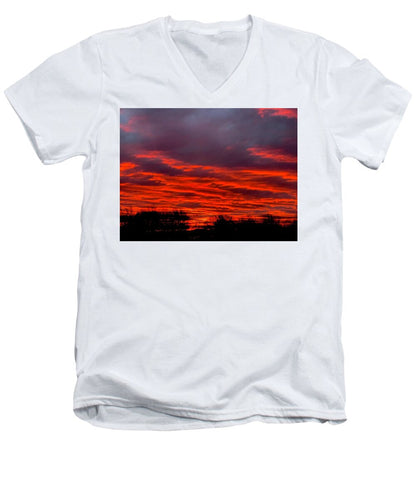 Red at Night - Men's V-Neck T-Shirt